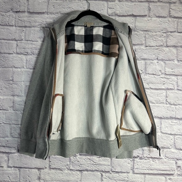 Burberry authentic men’s zip down sweater Gray - Picture 6 of 13